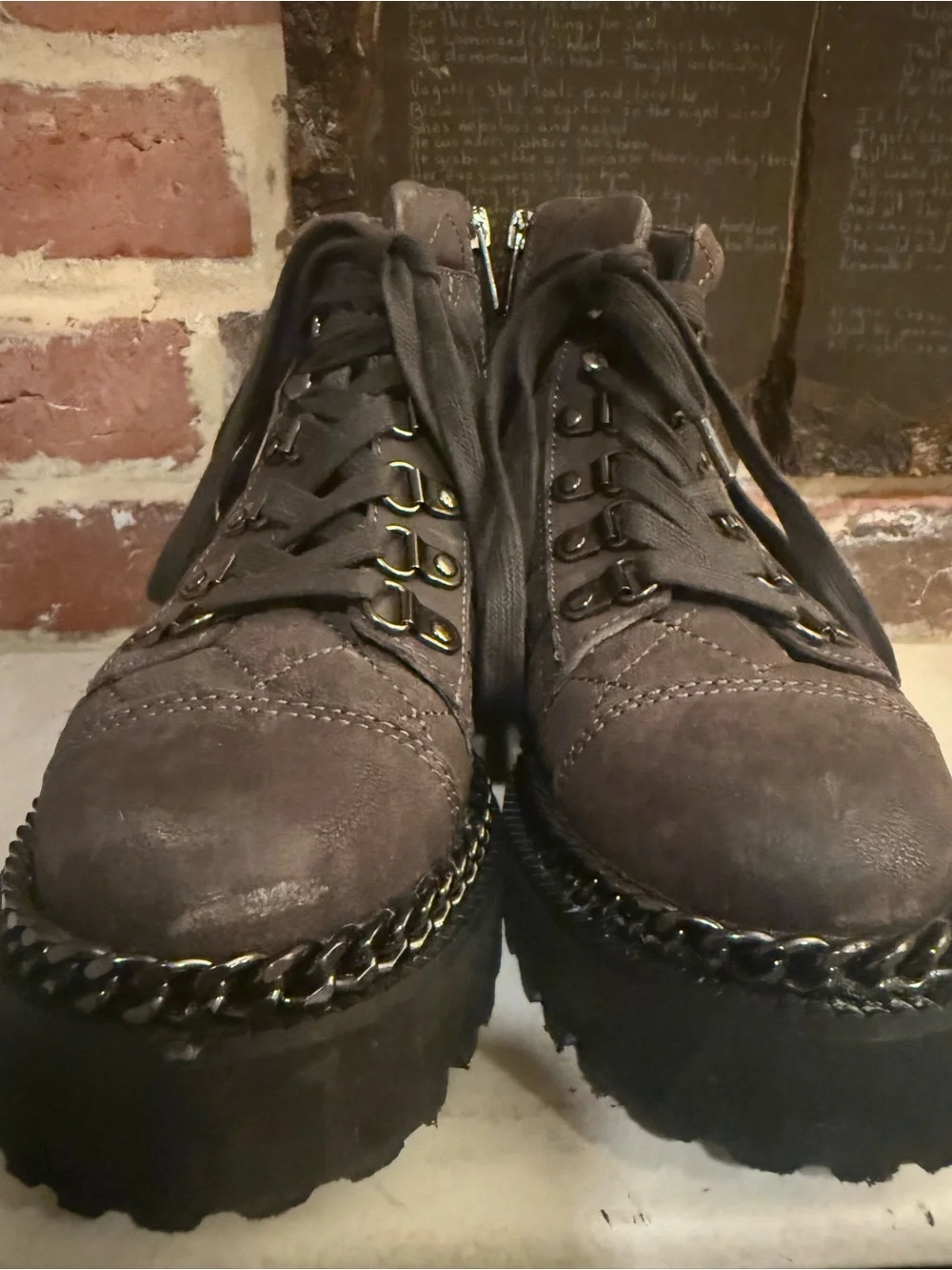 Vince Camuto Lightweight Ankle Boot Platform Lace-Up Boots
